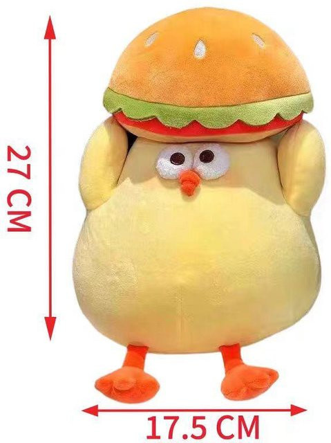 Yiran Health & Beauty Burger Sandwich Pizza Hähnchen Plüschtiere, Stofftier - Bild 1