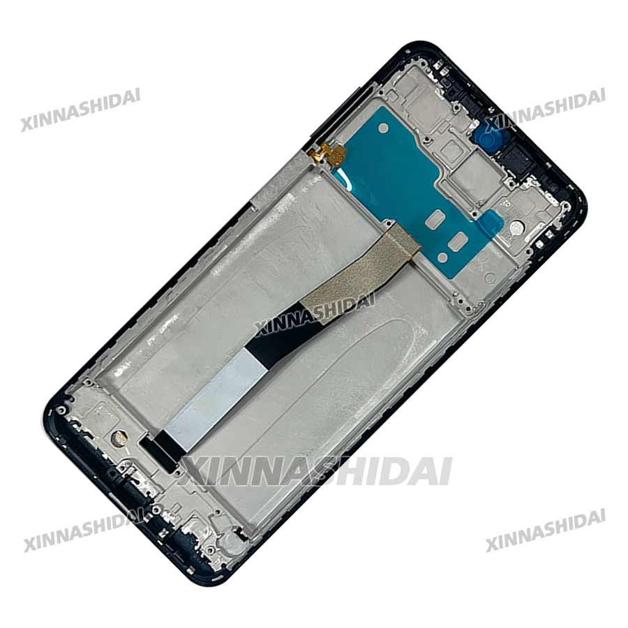 Xiaomi Redmi Note 9S und Redmi Note 9 Pro LCD-Touchscreen Display mit Rahmen in Schwarz - Bild 3