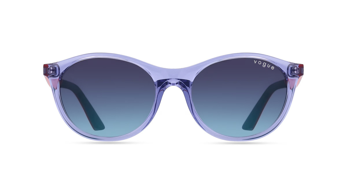 Vogue VJ2015 Sonnenbrille, Vollrand, Oval, Kunststoff, Unisex, blau - Bild 1