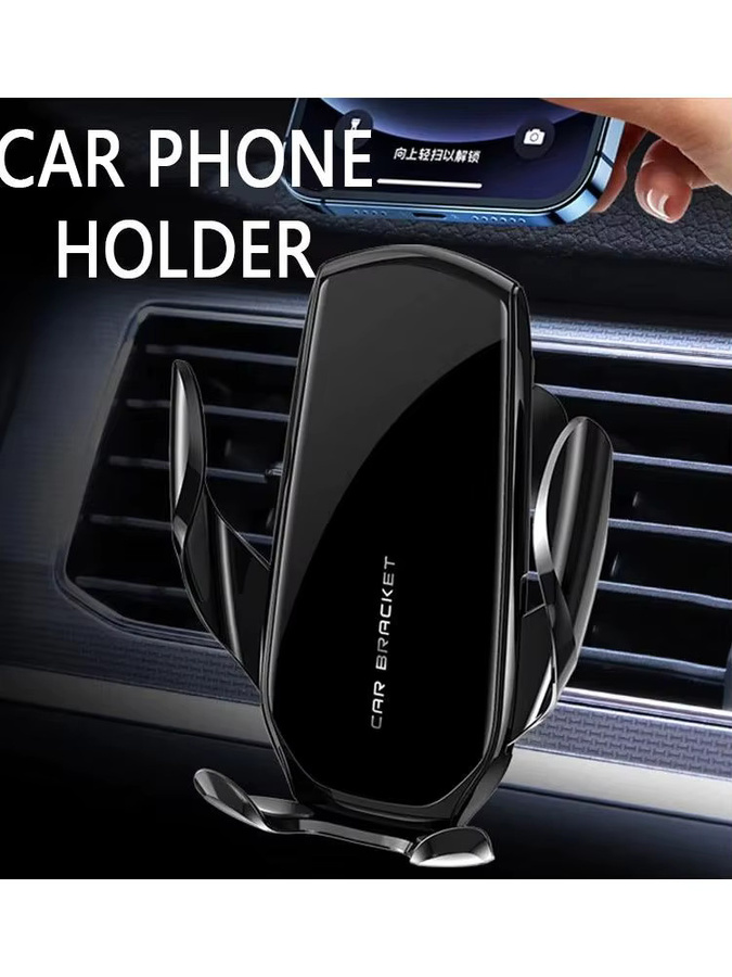 Universelle Schwerkraft-Handyhalterung für das Auto in Grün zur Befestigung am Lüftungsschlitz für iPhone, Samsung und Xiaomi - Bild 6