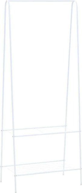vidaXL Kleiderständer aus Stahl in Weiß, B/T/H: 59 x 35 x 150 cm - Bild 1