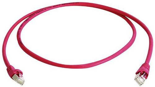 Telegärtner RJ45 Patchkabel CAT 6a S/FTP Ethernet LAN Rot, Länge: 0,25 m - Bild 1