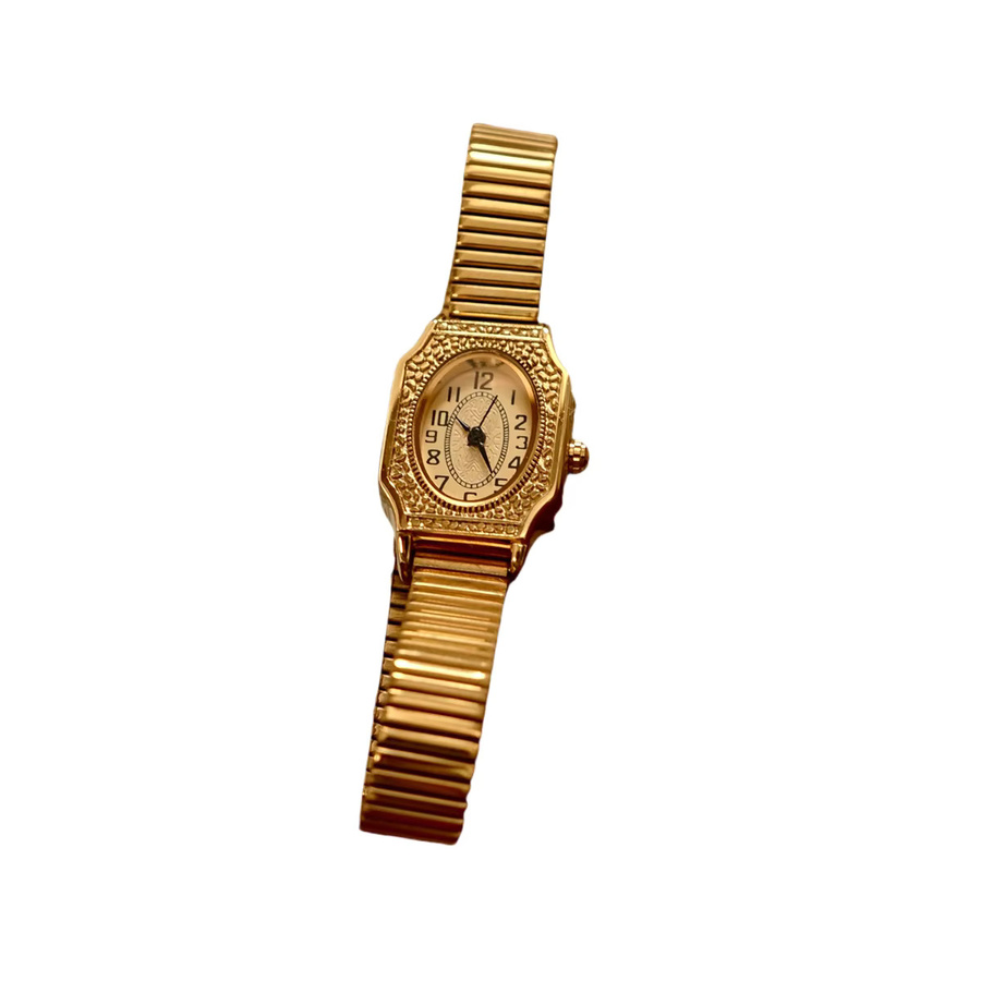 LSVTR Armbanduhr, Gold, Quarz, Edelstahlarmband, Rechteckig, Damen - Bild 2