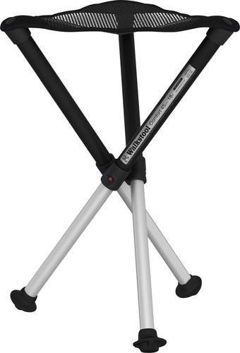 Walkstool Comfort L Klapphocker in Schwarz und Silber mit einer Belastbarkeit von bis zu 200 kg - Bild 1
