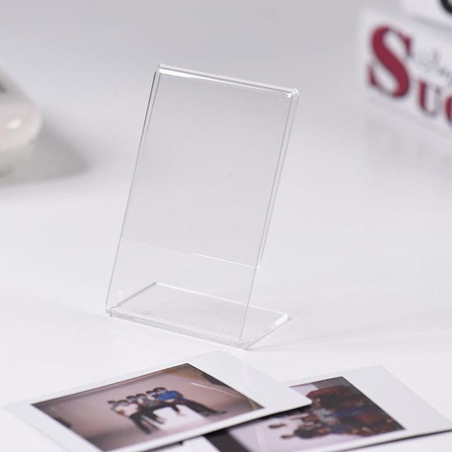 3er Set Shoemst L-Form Acryl-Fotorahmen Transparent für Fujifilm Instax Mini 8 8+ 70 7s 90, Weiß - Bild 1