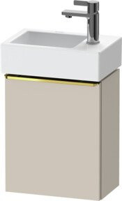 Duravit Waschtischunterschrank D-Neo in Beige, Wandmontage, 1 Tür, Glänzend, B: 36,4 cm, T: 22,2 cm, H: 44,0 cm - Bild 1