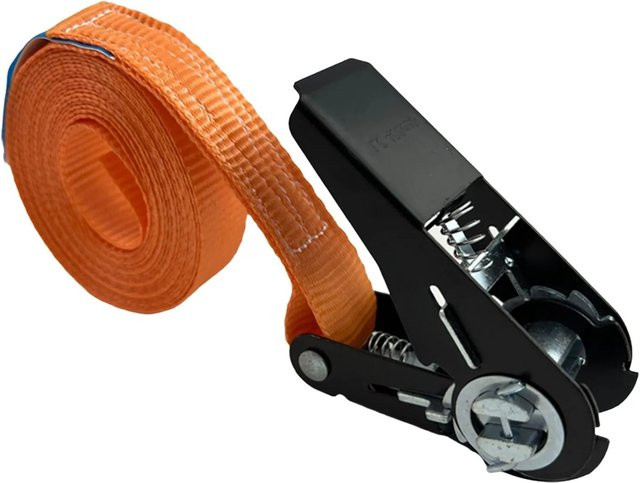 TRUTZHOLM Ratschen Spanngurt in Orange mit schwarzem Schloss, Länge: 4 m, Tragkraft: 800 kg - Bild 1