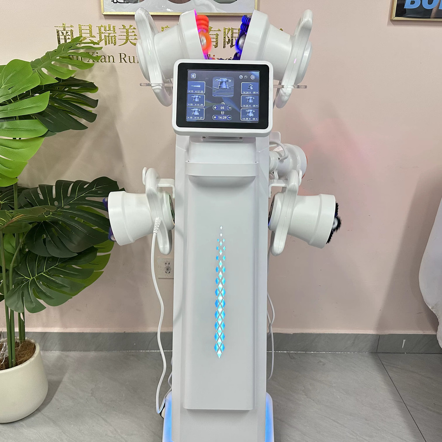 360° Roller-Körpermassagegerät mit Rotlichttherapie, Weiß, Unisex - Bild 3