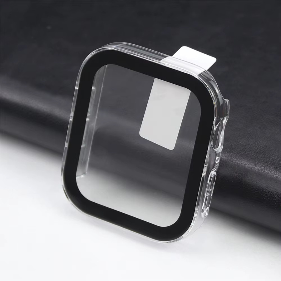 Schutzhülle mit gehärtetem Glas für Apple Watch, PC Bumper, Unisex - Bild 5