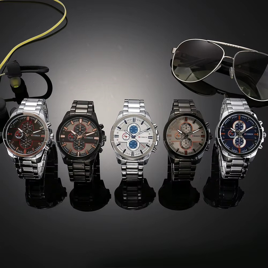Curren Armbanduhr Edelstahl, Analoguhr, Herren - Bild 3