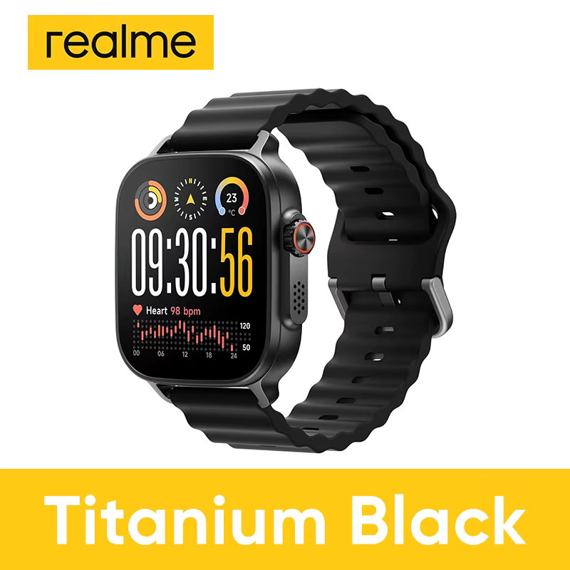 realme Watch 5 Smartwatch Globale Version in Schwarz mit 1,97 Zoll AMOLED-Display, GPS und NFC - Bild 4