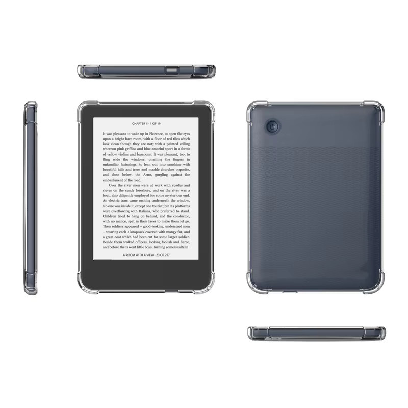 Transparente TPU Soft Back Cover Schutzhülle für Kobo Clara 2E, Libra 2, Nia H2O HD - Bild 5