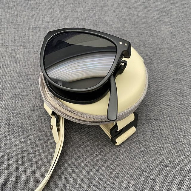 Binchi Outdoor Equipment Sonnenbrille, Vollrand, rund, Kunststoff, grau, Unisex, polarisiert - Bild 1