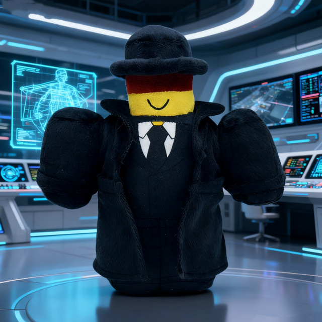 BOOKFONG Forsaken Mafioso, Stoffpuppe, Plüsch / Textil, Schwarz - Bild 1