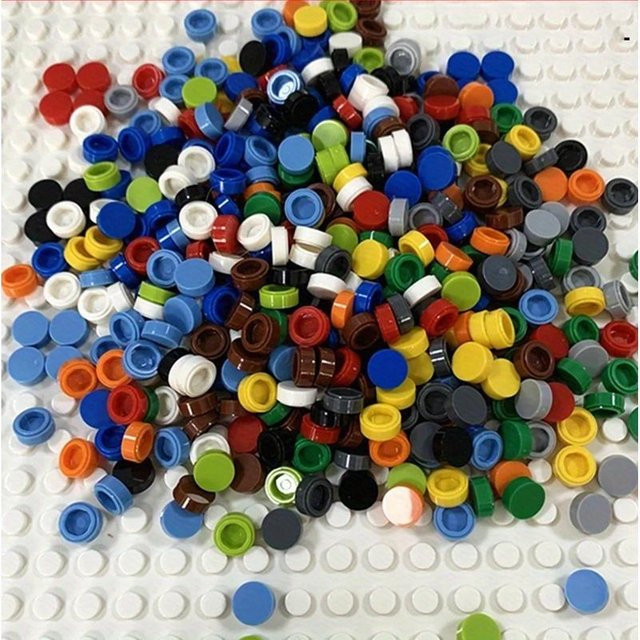 Yiran toy Bausteine Fliese 1x1 Rund Bunt 200-teiliges Set - Bild 1