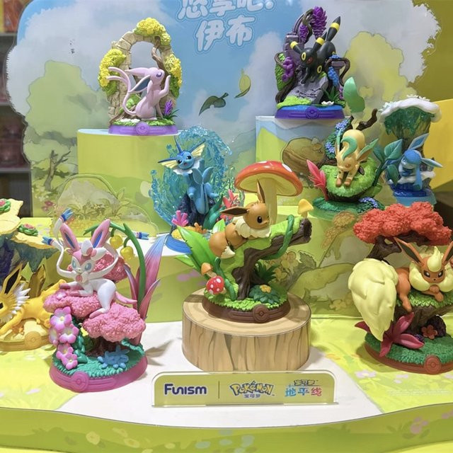 Bandai Pokémon Sylveon & Glaceon Serie Blind Box Serie 3, Figurendisplay - Bild 1