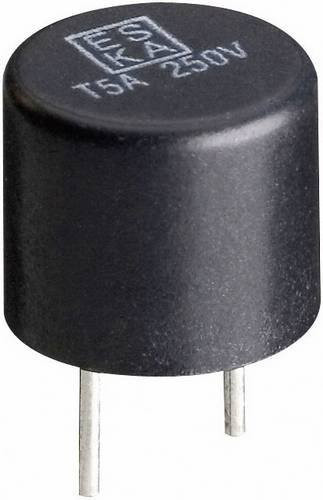 ESKA Kleinstsicherung 885015 radial bedrahtet, 0.63A 250V Flink, Schwarz - Bild 1