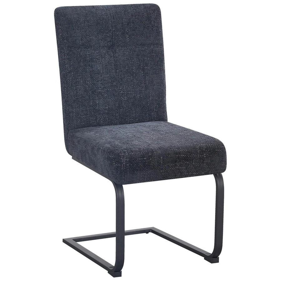 Mömax Schwingstuhl Luise 2 Schwarz mit Stoffbezug und Metallgestell, B/T/H: 48 x 60 x 92 cm - Bild 2