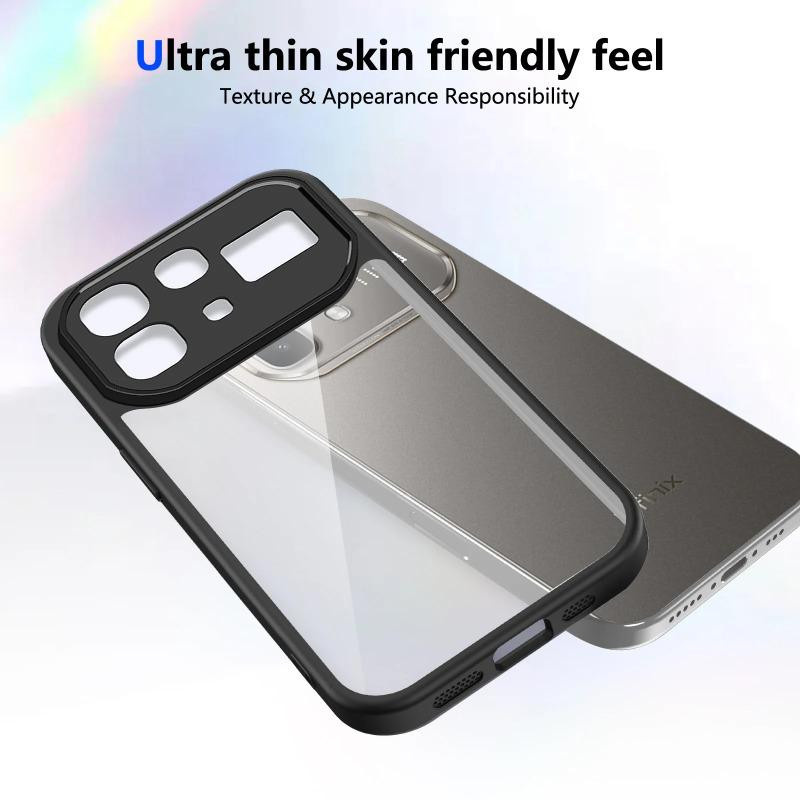 Stoßfeste transparente Silikon-Schutzhülle für Infinix Note 60 Pro G mit Anti-Drop-Ecken und mattem Hartschalen-Design - Bild 2