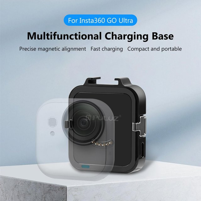 Insta360 Magnetische Ladebasis und Datenübertragungsstation für die Insta360 GO in Schwarz - Bild 1