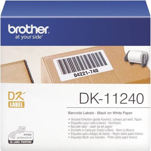 Brother DK-11240 Etikettenrolle Weiß, Papier, 600 Stück, Permanent haftend, Breite: 51 mm, Höhe: 102 mm - Bild 1