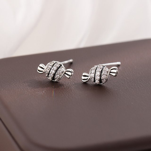 GaGa-Duck Ohrstecker 925 Silber, Diamant, Zirkonia - Bild 1