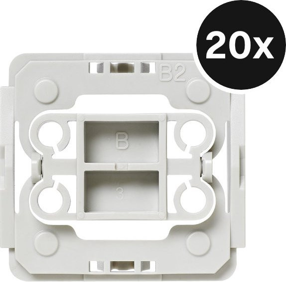 Homematic Adapter-Set Berker B2, 20er Set, Weiß - Bild 1
