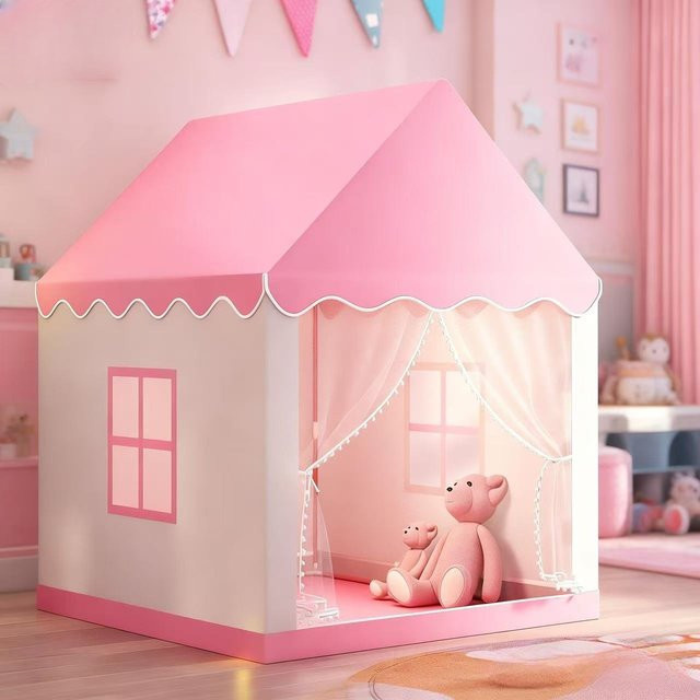 RonHam Prinzessinnen-Märchenschloss-Zelt, Spielhaus, Rosa / Pink - Bild 1