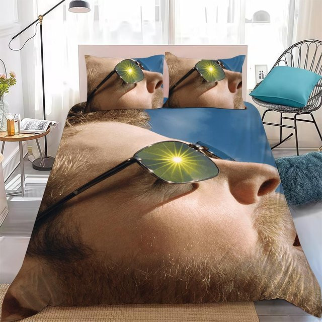 Alex Warren Fiebertraum Bettwäsche-Set aus Microfaser, 3-teilig, Blau, B/H: 210 x 210 cm - Bild 1