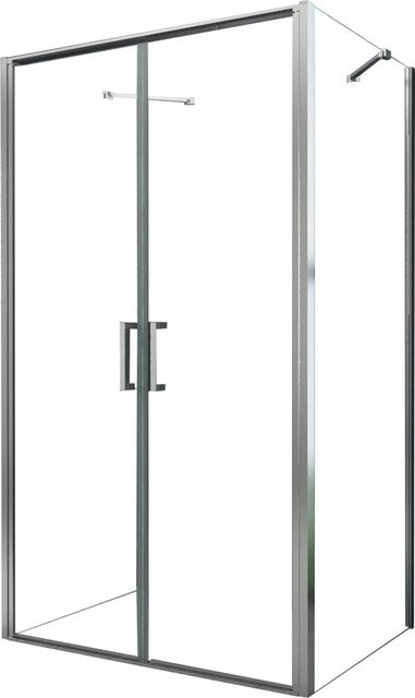 Glasdeals Duschkabine SYSTEMS Eckduschkabine aus ESG Glas mit Easy-Clean-Beschichtung, Farbe: Transparent/Silber, B/T/H: 90 x 90 x 195 cm - Bild 1