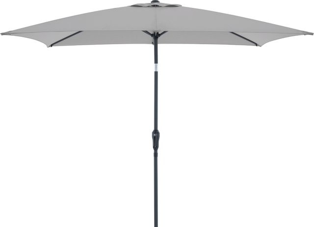 Doppler Sonnenschirm Mittelstockschirm LIFE Lift, hellgrau, B: 250 cm, T: 200 cm - Bild 1