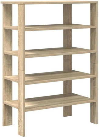 vidaXL Schuhregal Sonoma-Eiche in Braun aus Holzwerkstoff, B/T/H: 61 x 32 x 87,5 cm