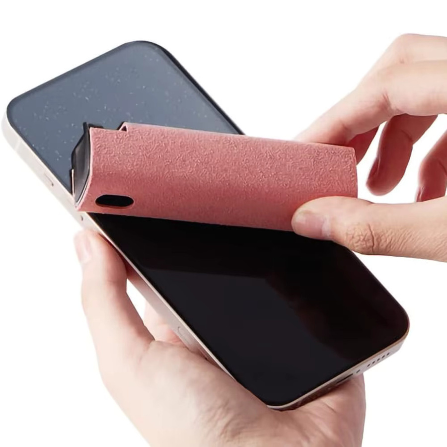 SDYIGOE 2-in-1 Touchscreen-Nebelreiniger mit Mikrofasertuch in Schwarz für Handys, Laptops und Tablets - Bild 4