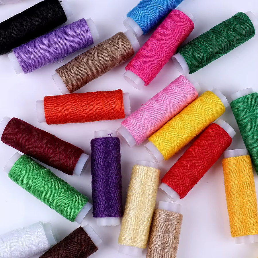 Nähgarn-Set aus Polyester in 20 Farben mit 30 sortierten Handnähnadeln, Multicolour - Bild 4