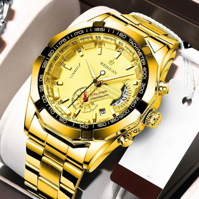 MAITA Emodern Armbanduhr Automatik, Edelstahl, Gold, Herren - Bild 1