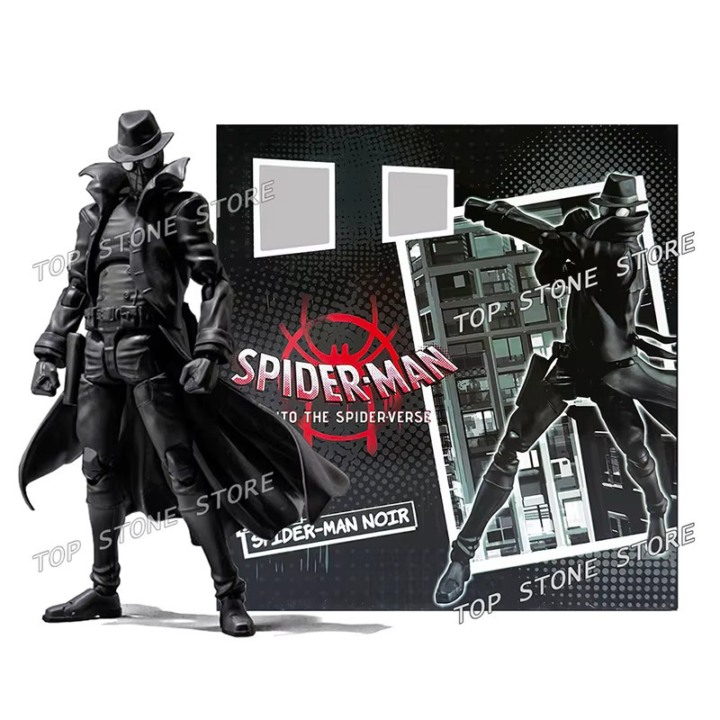 Sentinel Toys Marvel Spider-Man Noir Actionfigur, Peter Parker, Sammlerpuppe - Bild 3