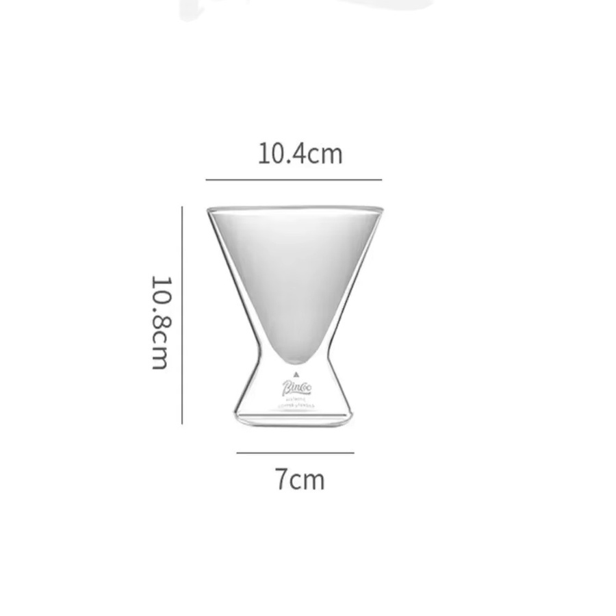 Doppelschichtige Kaffeetasse aus Glas, 180 ml, transparent, hitze- und kältebeständig für Iced Americano, Latte oder Spezialgetränke - Bild 2