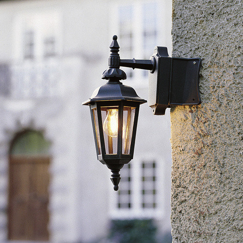 Konstsmide Außenleuchte Pallas in Schwarz, Wandleuchte aus Metall für den Garten, B/H/T: 18 x 42 x 23 cm - Bild 2