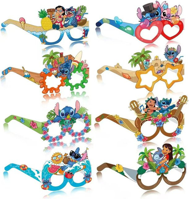 Disney Stitch Party Papierbrillen, 16-teiliges Set, Lilo & Stitch - Bild 1