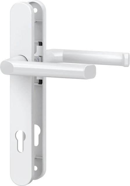 BASI Schmalrahmen-Garnitur SR 4100 PZ Rund in Aluminium Weiß Matt mit B/H: 250,0 x 110,0 mm - Bild 1