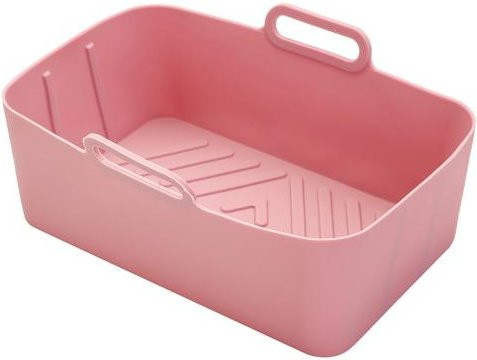 Galaiou Silikon Heißluftfritteusen Einsatz in Rosa, Hitzebeständige Antihaftmatte für den Frittierkorb, Wiederverwendbar und Spülmaschinenfest - Bild 1