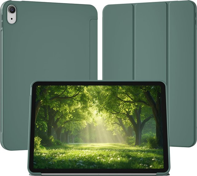Magnetische Smart Cover Hülle für Apple iPad 11. Generation 11 Zoll und 10. Generation 10,9 Zoll mit Auto Wake/Sleep Funktion in Grün - Bild 1