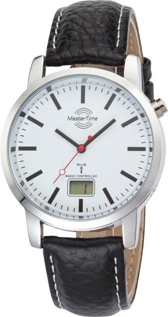 Master Time Armbanduhr, Quarz, Edelstahl, Leder, 41 mm, Herren - Bild 1