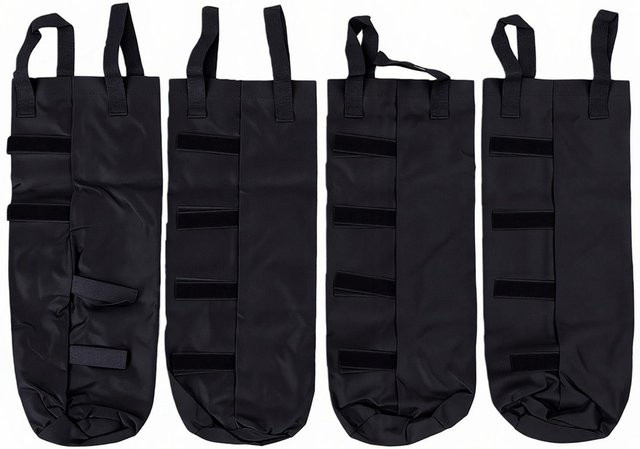 Fishine Set mit 4 Sonnensegelgewichten aus Oxford-Tuch in Schwarz zur Befestigung von Sonnensegeln, Markisen und Faltpavillons mit einer Tragfähigkeit von 145 lbs - Bild 1
