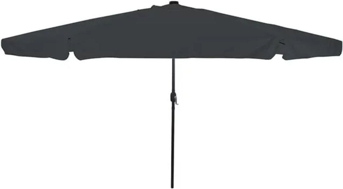 Vidaxl Gartenparasol Sonnenschirm aus Polyester in Anthrazit und Schwarz, B/T/H: 395 x 395 x 245 cm - Bild 1