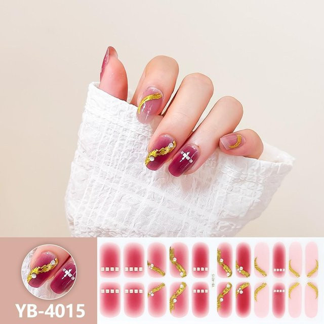 Rd lala UV-Halbgehärtete Gel-Nagelfolien Aufkleber, Unisex - Bild 1