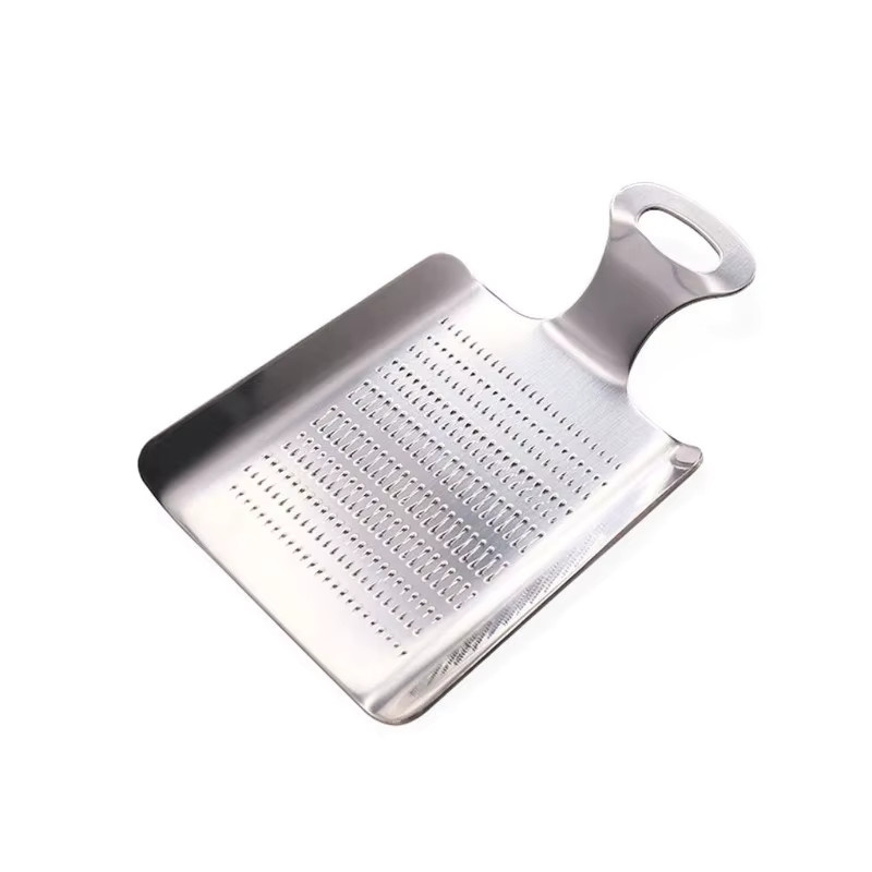 Edelstahl Ingwerreibe und Knoblauchmühle in Silber für Küche und Gemüse - Bild 3