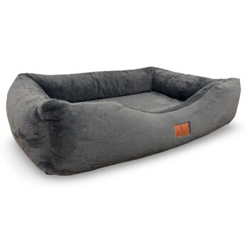 Petliving orthopädisches Hundebett Lina extra weich anthrazit XL mit Mikrofaser und abnehmbarem Bezug - Bild 2