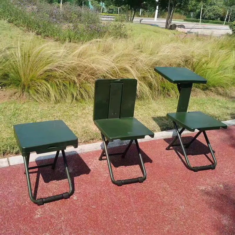 ZJMZYM Multifunktionaler Klappstuhl als tragbarer Hocker für Outdoor, Angeln und Picknick in Armee Grün - Bild 2
