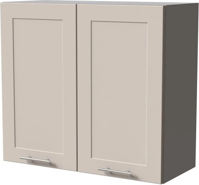 Feldmann-Wohnen Hängeschrank Oslo Küchenschrank in Grau Kaschmir Matt mit Soft-Close-Türen, B/T/H: 80 x 32,5 x 72 cm - Bild 1